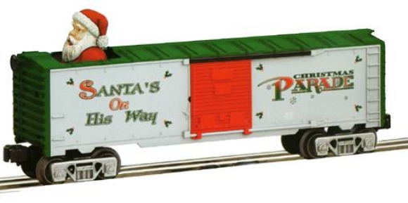 Picture of Santa Claus Bobbing Head Boxcar Christmas