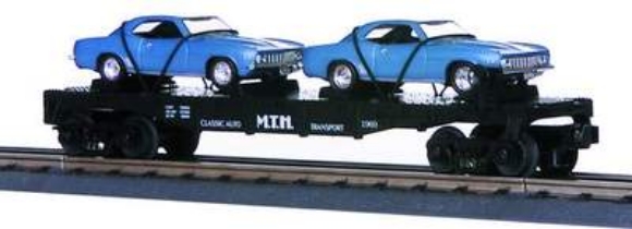 Picture of MTH Flatcar w/'69 Camaro's