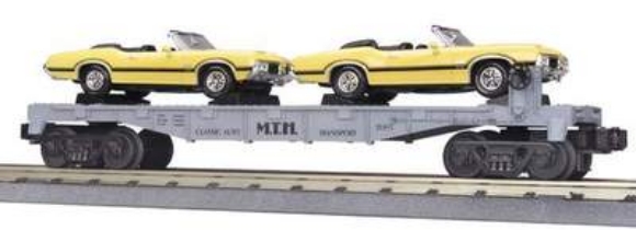 Picture of Flatcar w/'70 Olds 442