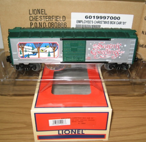 Picture of Lionel Employee 2001 Christmas Boxcar