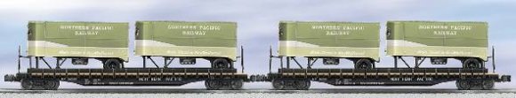 Picture of Northern Pacific PS-2 Flatcars Piggyback 2pk.