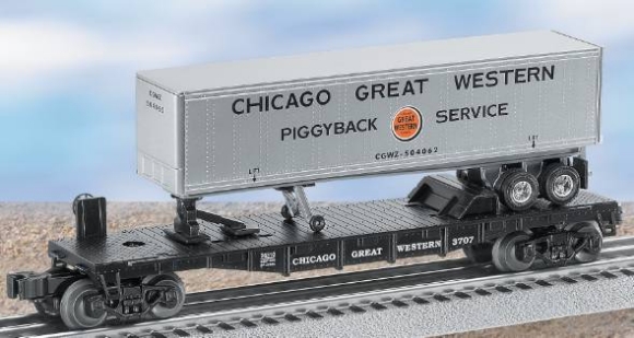 Picture of Lionel Chicago Great Western Flatcar w/Trailers