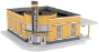 Picture of MTH RailKing Pittsburgh Steelers NFL Bus Station