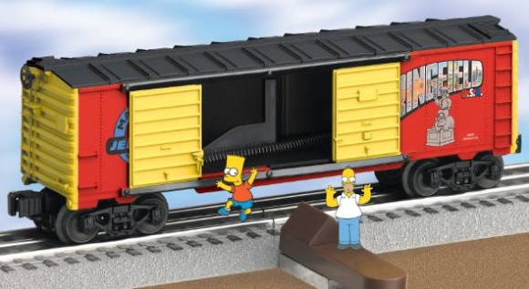 Picture of Bart Simpsons Jumping Boxcar