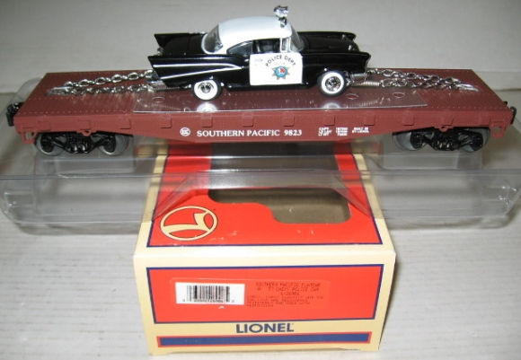 Picture of Southern Pacific Flat w/Corgi Police Car