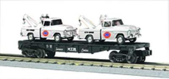 Picture of MTH Flat Car w/ Union 76 Ertl Tow Trucks