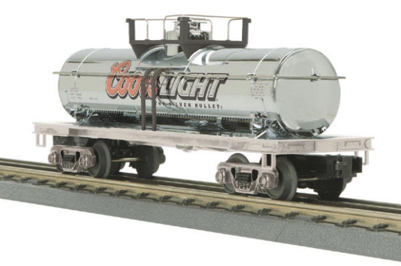 Picture of MTH RailKing Coors Light Chrome Tank Car