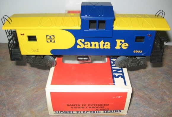 Picture of Santa Fe Extended Vision (blue/yellow) Caboose