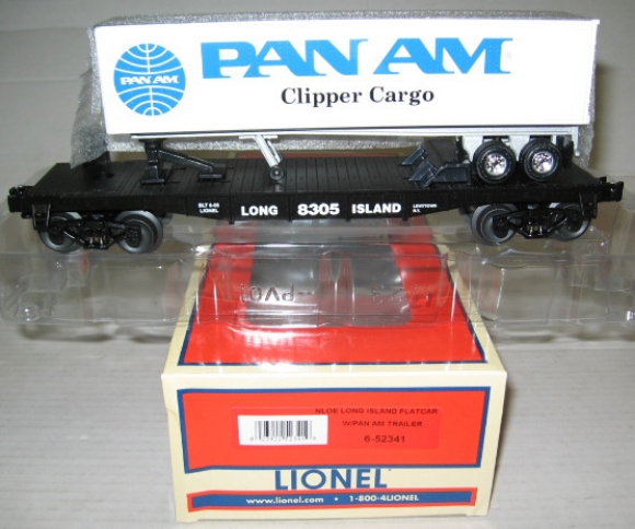 Picture of NLOE Long Island Flatcar w/Pan Am Trailer
