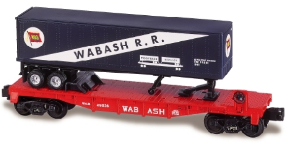 Picture of Wabash Flatcar w/Trailer