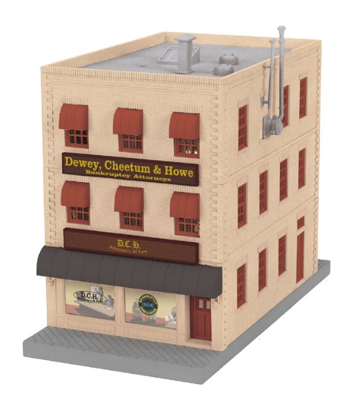 Picture of Dewew,Cheetum,& Howe 3-S Bldg. w/Fire Escape & Blinking Sign *