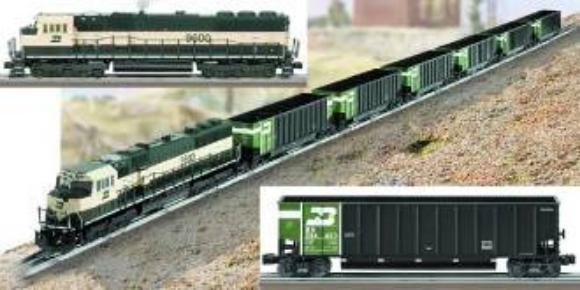 Picture of Burlington Northern SD-70 Bathtub Gondola Set (sealed)