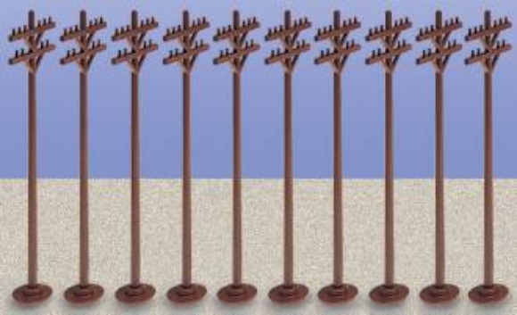 Picture of Telephone Poles (Set of 10)