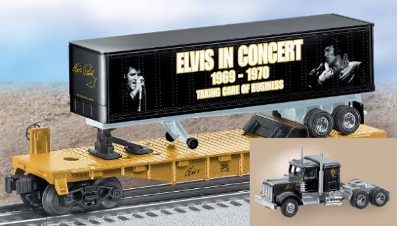 Picture of Elvis Flatcar w/Tractor & Trailer