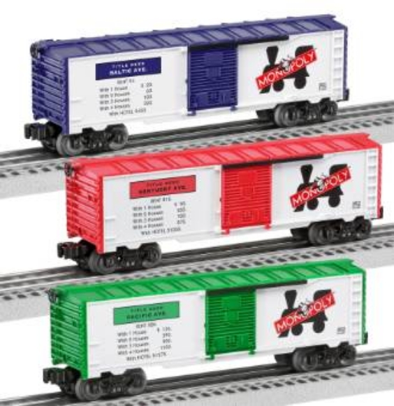 Picture of Monopoly Boxcar 3-pack #3 Set
