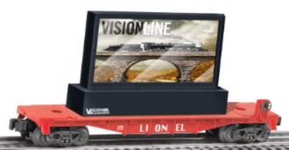 Picture of Lionel Flatcar w/Operating LCD Billboard