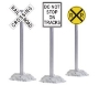 Picture of K-Line by Lionel Railroad Crossing Sign Pack (6) for Superstreets