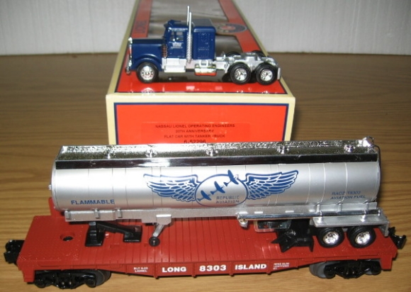 Picture of Long Island Flatcar w/Republic Aviaton Tanker Truck
