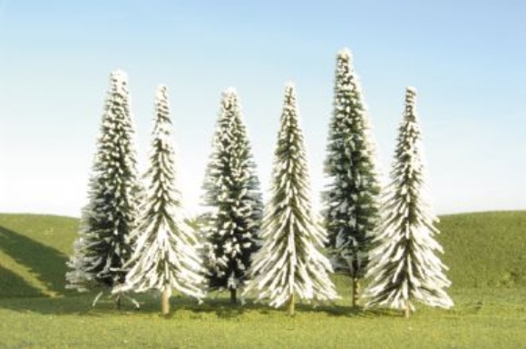 Picture of 8"-10" Pine Trees w/Snow (3 per box)