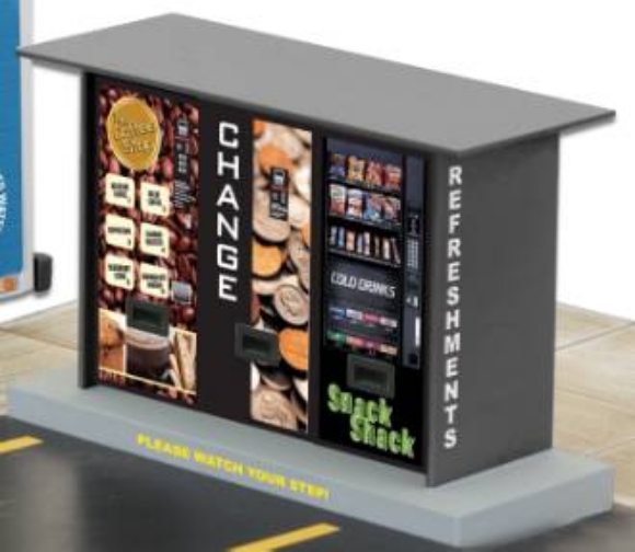 Picture of Kiosk #2 w/3 Illuminated Vending Machines