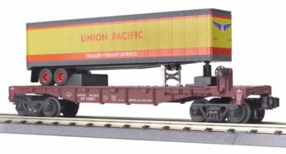 Picture of Union Pacific Flatcar w/Trailer