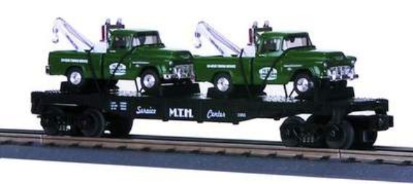 Picture of MTH Service Center Flat w/'55 Cameo Wreckers