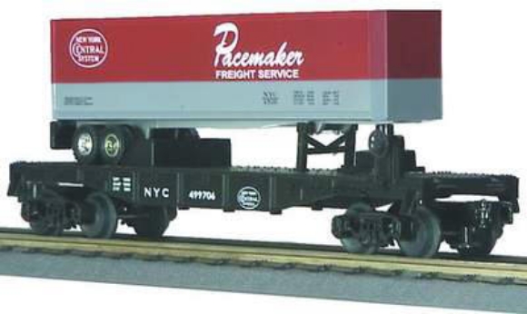 Picture of New York Central Flatcar w/Pacemaker Trailer