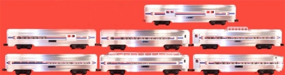 Picture of Lionel Amtrak 15" Aluminum 7-Car Set (19100 to 19106)