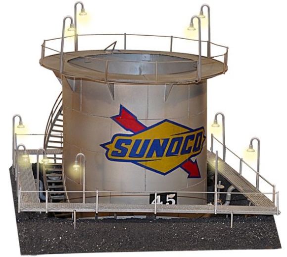 Picture of Sunoco Grey Cylindrial Oil Tank (used)