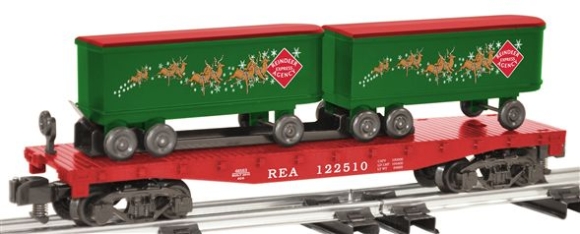 Picture of AF Reindeer Christmas Flatcar w/ Piggyback Trailers