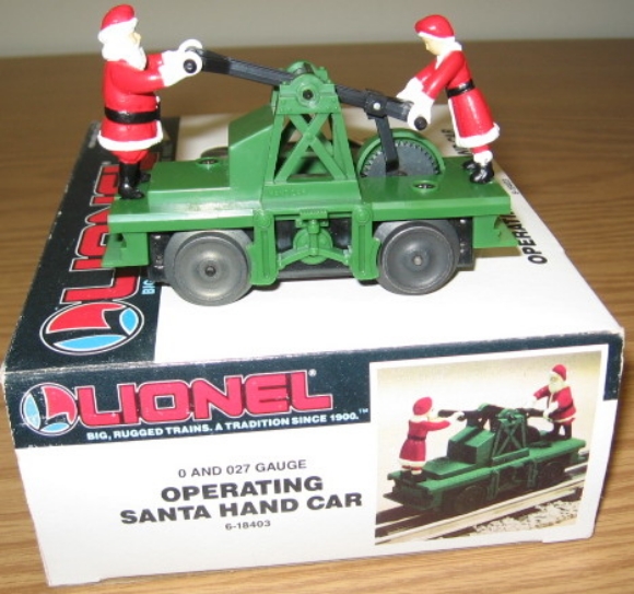 Picture of Santa & Mrs. Claus Motorized Handcar