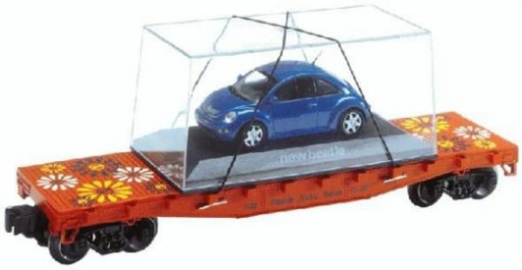 Picture of Peace Auto Sales Flatcar w/VW Bug & case