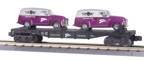 Picture of MTH Flatcar w/'51 Panel Vans