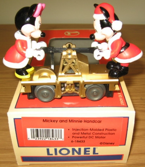 Picture of Mickey & Minnie Christmas Handcar