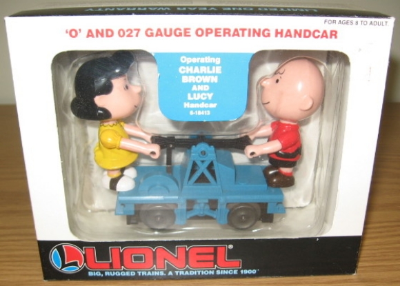 Picture of Peanuts Charlie Brown & Lucy Handcar