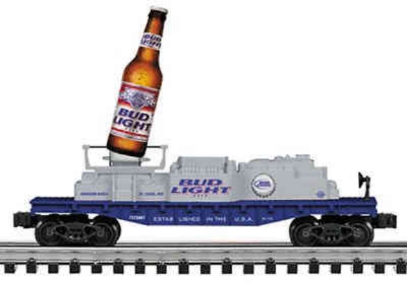 Picture of K-Line Anheuser Busch Bud Light Rotating Bottle Car