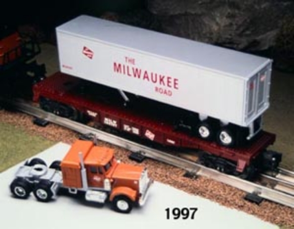 Picture of Milwaukee Road Flatcar w/Tractor & Trailer