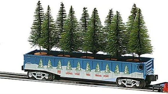 Picture of Lionelville Tree Transport Gondola w/Christmas Trees (used)