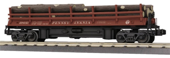 Picture of MTH RailKing Pennsylvania Operating Log Dump Car