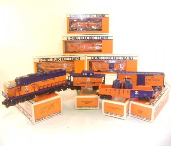 Picture of Lionel Lines Orange & Blue SD-28 & 7 Freights