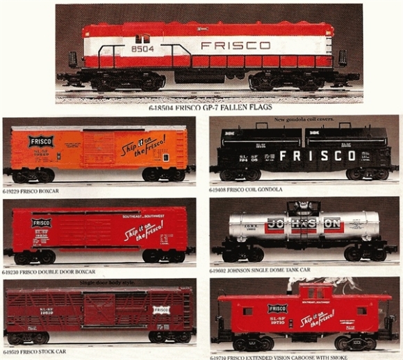 Picture of Frisco GP-7 w/6 Freight Cars (Fallen Flag #5)