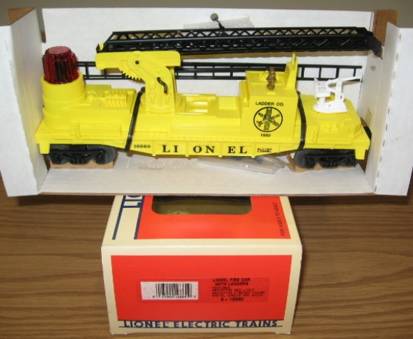Picture of Lionel Fire Car w/Ladders (yellow)