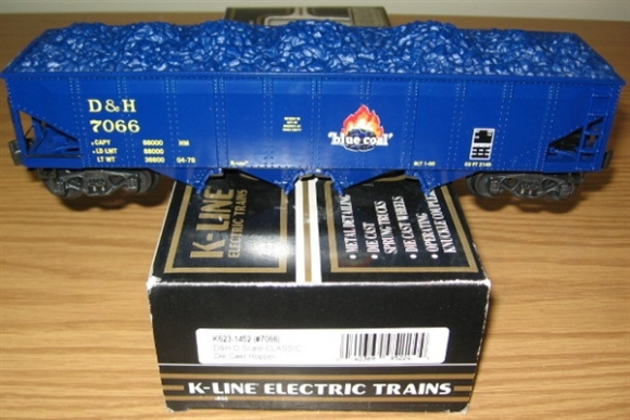 Picture of K-Line Delaware & Hudson 'Blue Coal' Die-Cast Hopper #7066