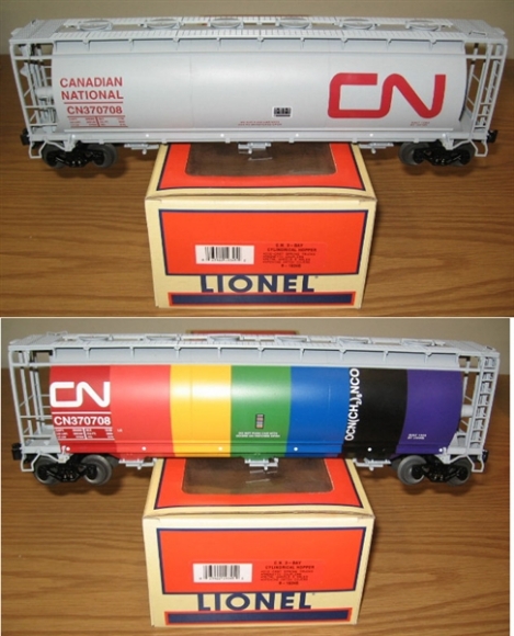 Picture of Canadian National 'Rainbow' Cylindrical Hopper 