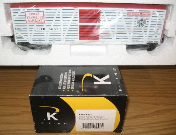 Picture of K-Line Circus Transport RR Scale Stock Car