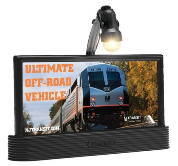Picture of New Jersey Transit Blinking Billboard