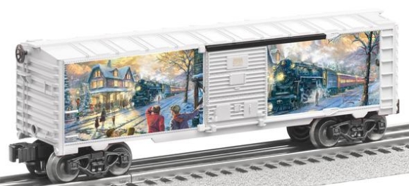 Picture of Thomas Kinkade "All Aboard for Christmas" Boxcar