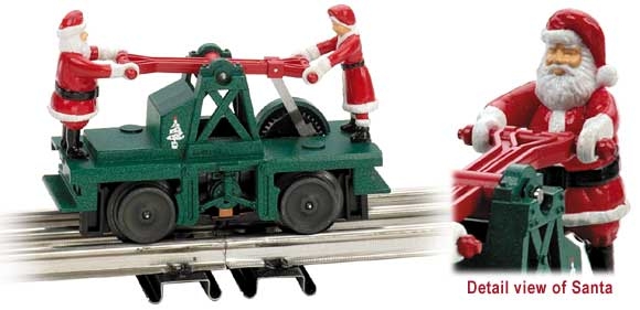 Picture of Santa & Mrs. Claus Handcar