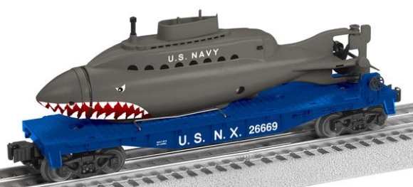 Picture of U.S. Navy Flatcar w/Shark Submarine