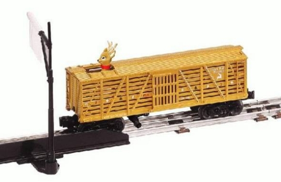 Picture of Christmas Reindeer Animated Car